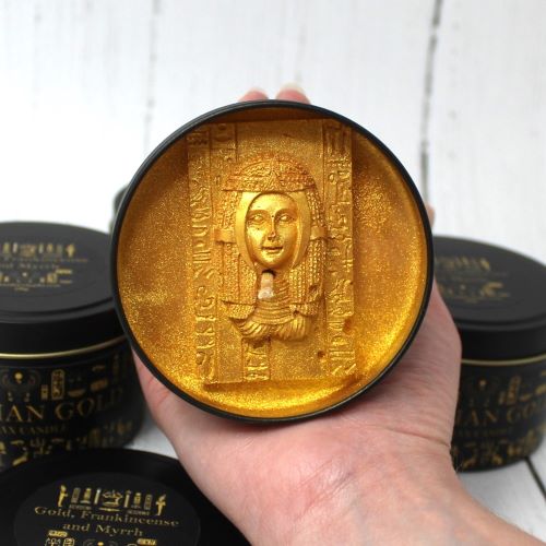 CLEOPATRA Egyptian Gold, Frankincense and Myrrh 220g Candle